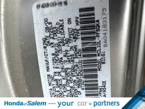 2001 Toyota Sienna LE