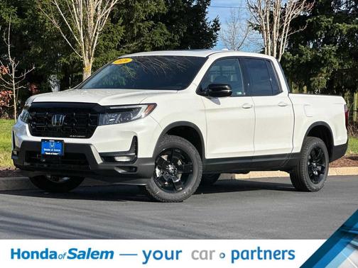 Platinum White Pearl 2026 Honda Ridgeline Black