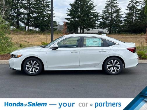 Platinum White Pearl 2026 Honda Civic LX