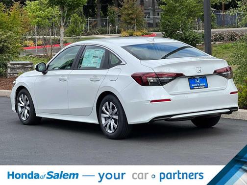 Platinum White Pearl 2026 Honda Civic LX