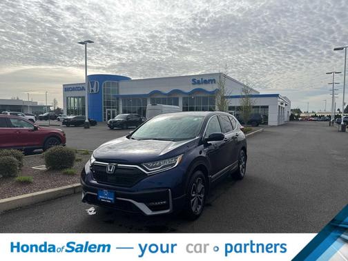 Obsidian Blue Pearl 2021 Honda CR-V Hybrid EX-L