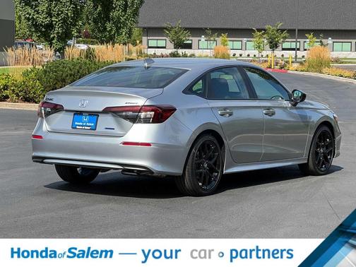 Solar Silver Metallic 2026 Honda Civic Hybrid Sport