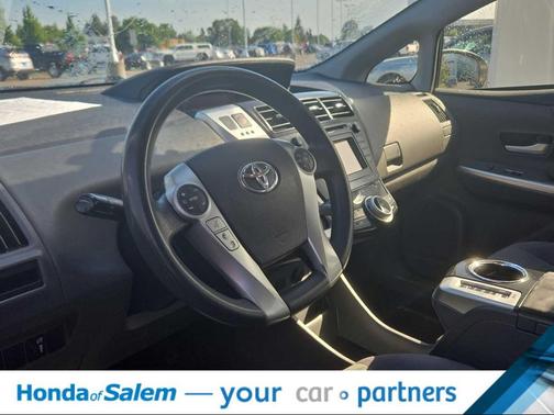 Super White 2012 Toyota Prius v Three