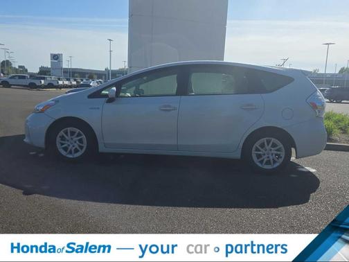 Super White 2012 Toyota Prius v Three