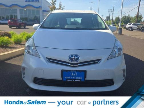 Super White 2012 Toyota Prius v Three