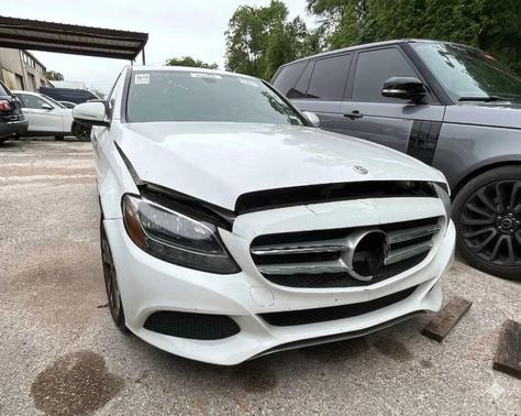 White 2018 Mercedes-Benz C-Class C 300 Sedan 4D