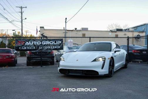 White 2020 Porsche Taycan Turbo S