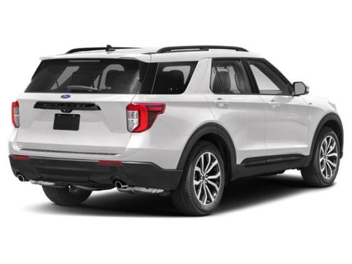 Star White Metallic Tri-Coat 2022 Ford Explorer ST-Line