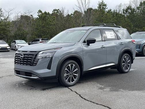 Gray 2026 Nissan Pathfinder Platinum