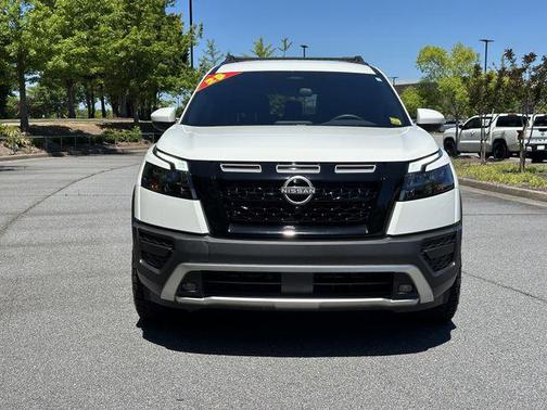 Glacier White 2025 Nissan Pathfinder Rock Creek 4WD