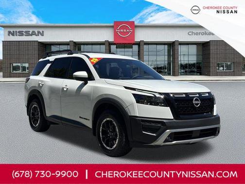 Glacier White 2025 Nissan Pathfinder Rock Creek 4WD
