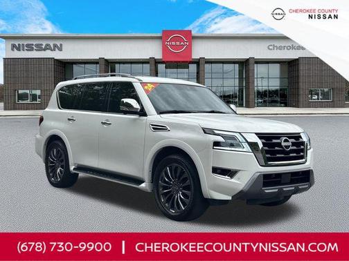 Aspen White Tricoat 2024 Nissan Armada Platinum 4WD