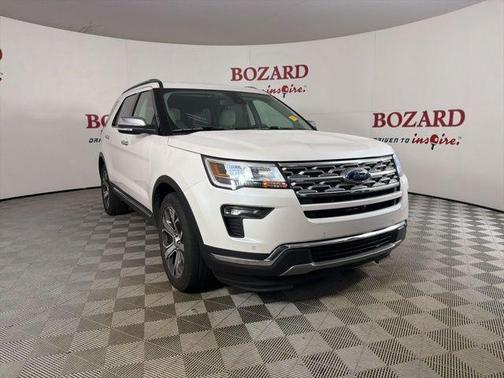 White Platinum Clearcoat Metallic 2019 Ford Explorer Limited