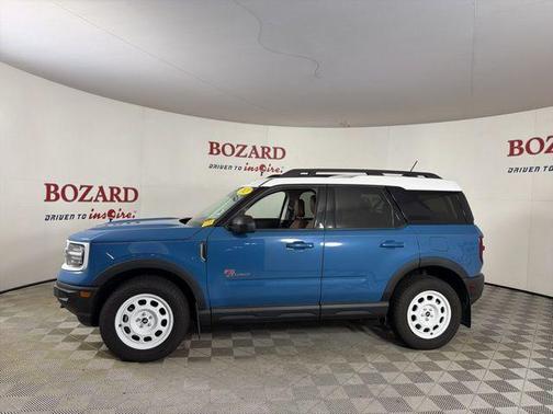 Blue 2023 Ford Bronco Sport Heritage Limited