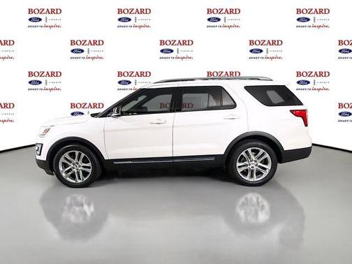 White Platinum Clearcoat Metallic 2017 Ford Explorer XLT