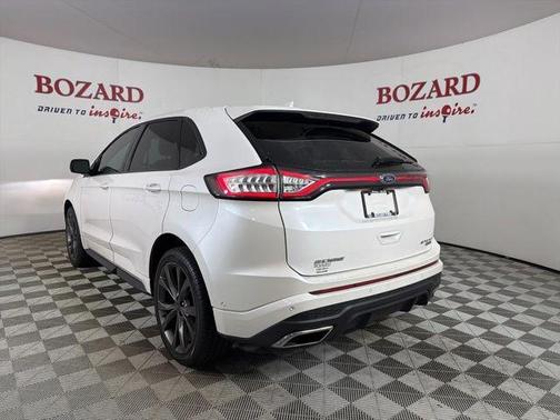 White Platinum 2016 Ford Edge Sport