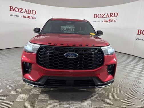 Red Metallic 2025 Ford Explorer ST-Line