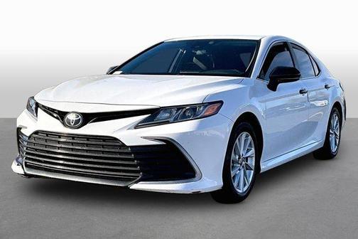 White 2021 Toyota Camry LE Sedan