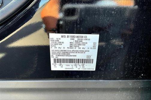 Black 2019 Ford Explorer sport