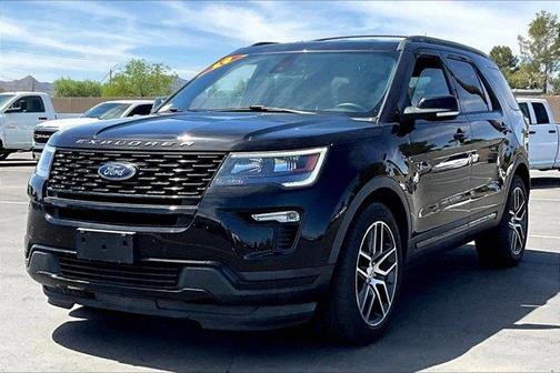 Black 2019 Ford Explorer sport