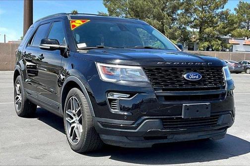 Black 2019 Ford Explorer sport
