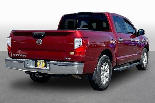 Red 2017 Nissan Titan SV