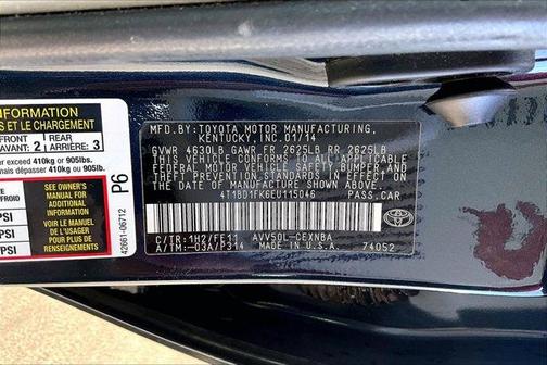 2014 Toyota Camry Hybrid LE