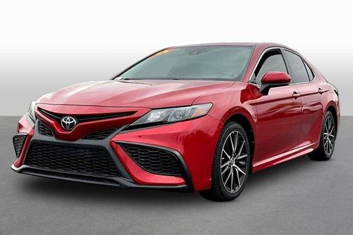 Red 2021 Toyota Camry SE