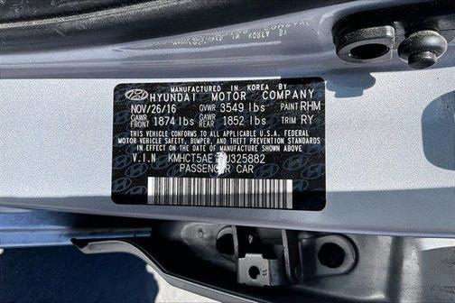 Ironman Silver 2017 Hyundai Accent SE