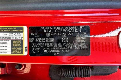 Inferno Red 2022 Kia Soul LX