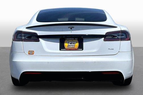 Pearl White Multi 2021 Tesla Model S Plaid