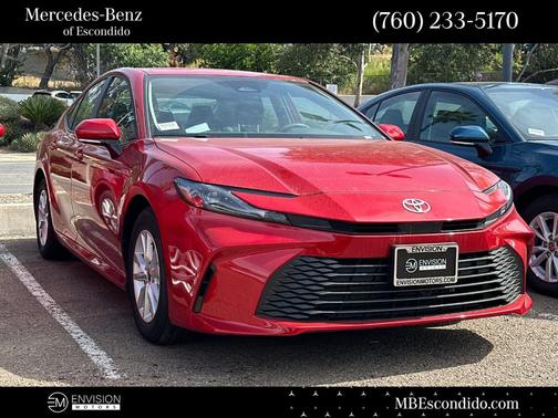 Red 2025 Toyota Camry LE