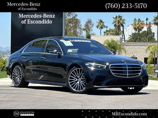 Black 2022 Mercedes-Benz S-Class S 580 4MATIC