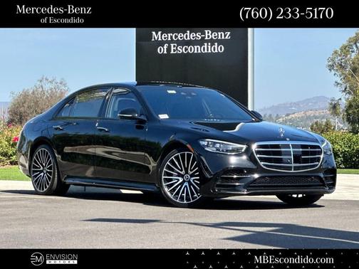 Black 2023 Mercedes-Benz S-Class S 580 4MATIC