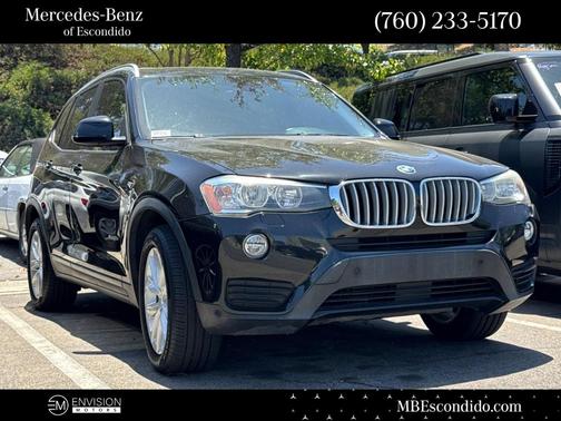 Black Sapphire Metallic 2017 BMW X3 sDrive28i