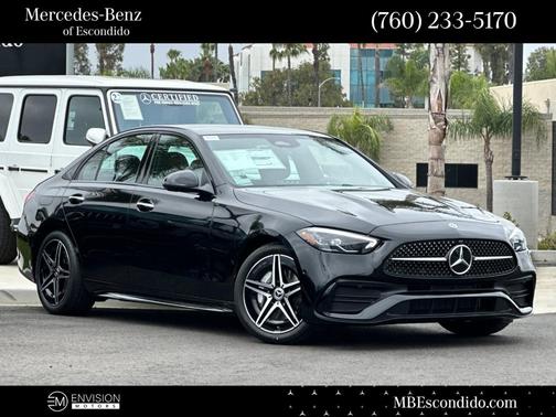 Black 2025 Mercedes-Benz C-Class C 300 4MATIC
