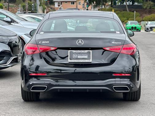 Black 2025 Mercedes-Benz C-Class C 300 4MATIC
