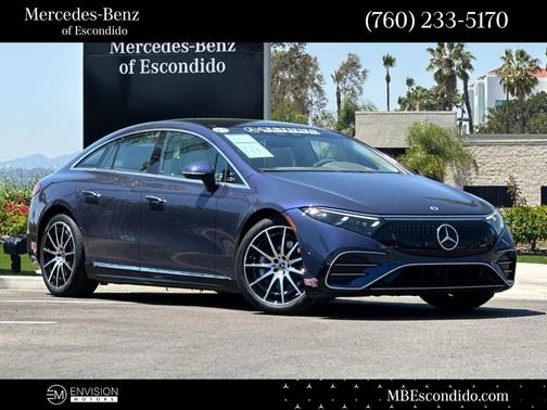 Twilight Blue Metallic 2023 Mercedes-Benz EQS 580 Base 4MATIC