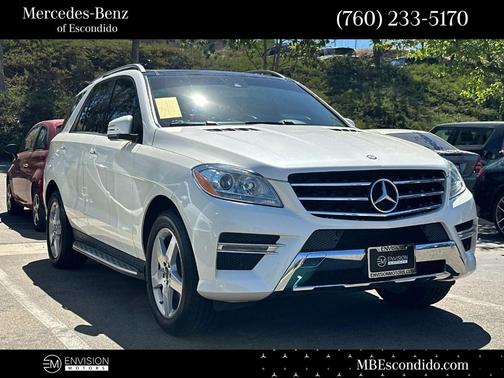 designo Diamond White Metallic 2015 Mercedes-Benz M-Class ML 350
