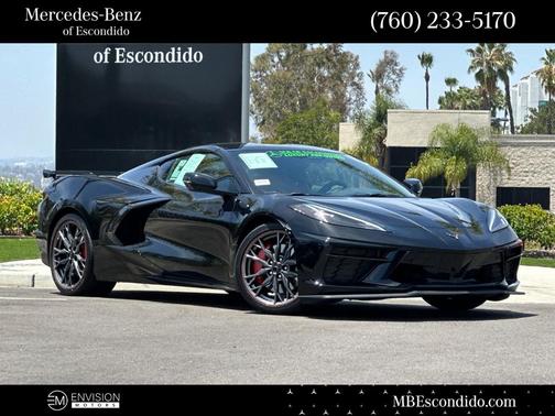Black 2025 Chevrolet Corvette Stingray w/2LT
