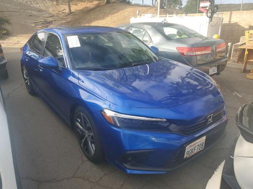 Aegean Blue Metallic 2023 Honda Civic Touring