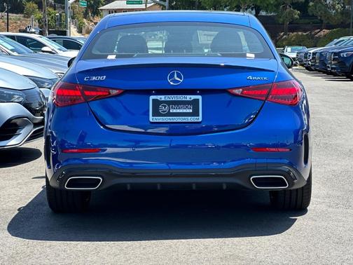 Blue 2025 Mercedes-Benz C-Class C 300 4MATIC