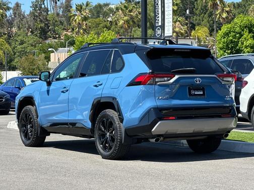 Cavalry Blue / Midnight Black Metallic 2023 Toyota RAV4 Hybrid XSE