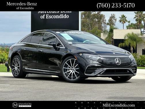 Obsidian Black Metallic 2024 Mercedes-Benz EQS 450 Base 4MATIC