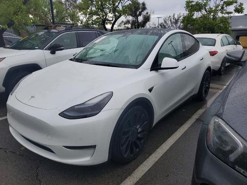 Pearl White Multi 2022 Tesla Model Y Performance