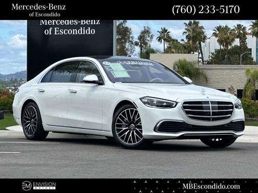 Diamond White 2022 Mercedes-Benz S-Class S 500 4MATIC