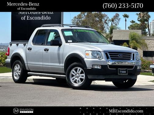 Brilliant Silver Metallic 2010 Ford Explorer Sport Trac XLT