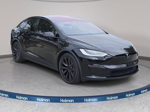 Solid Black 2022 Tesla Model X Plaid Tri Motor All-Wheel Drive