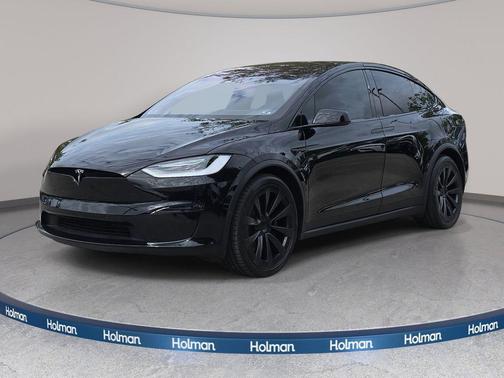 Solid Black 2022 Tesla Model X Plaid Tri Motor All-Wheel Drive