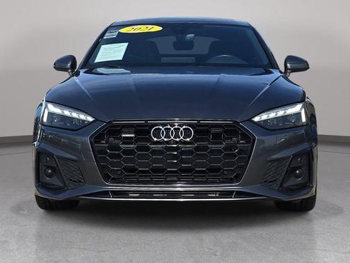 Daytona Gray Metallic 2021 Audi A5 Sportback 45 S Line Premium Plus